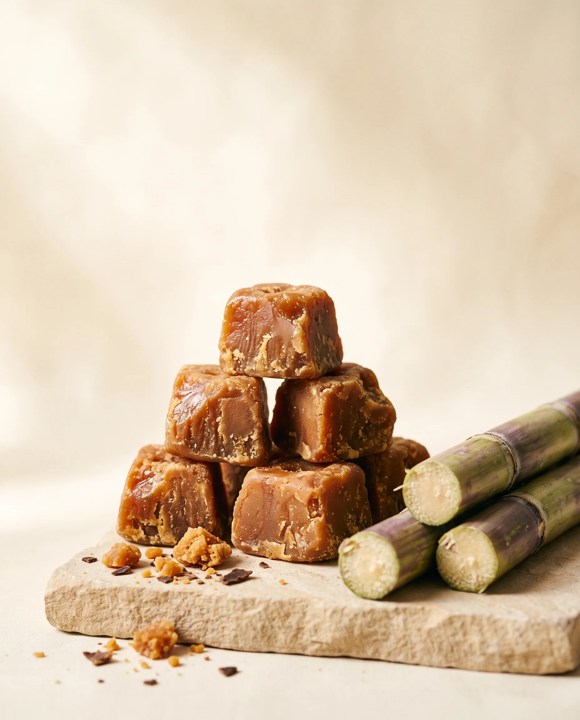Gurr — Unrefined Jaggery — Slow-boiled sugarcane, unrefined — coming soon.
