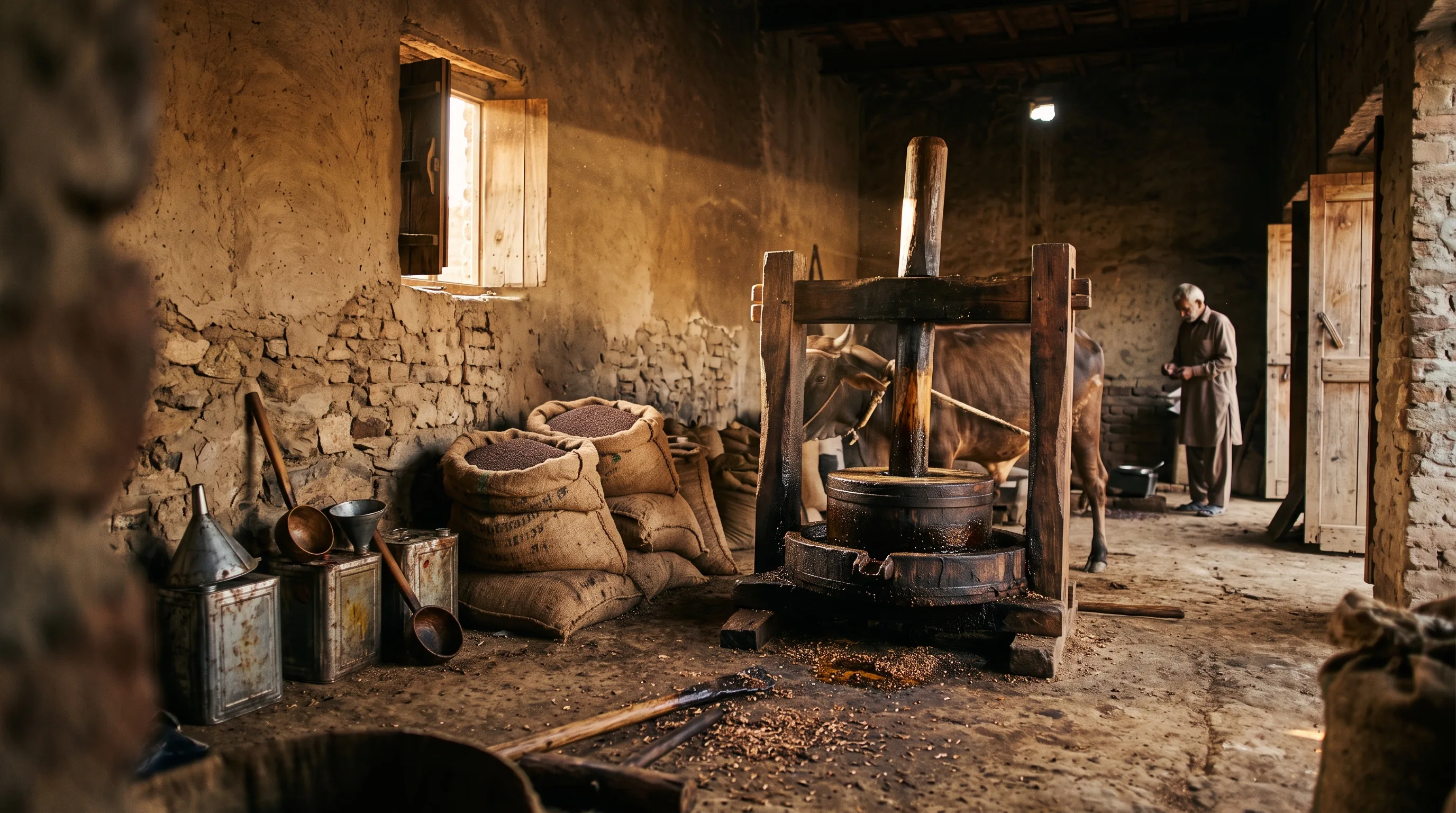 The Nectar Blend kachi ghani press house in Punjab, Pakistan — where nothing is rushed